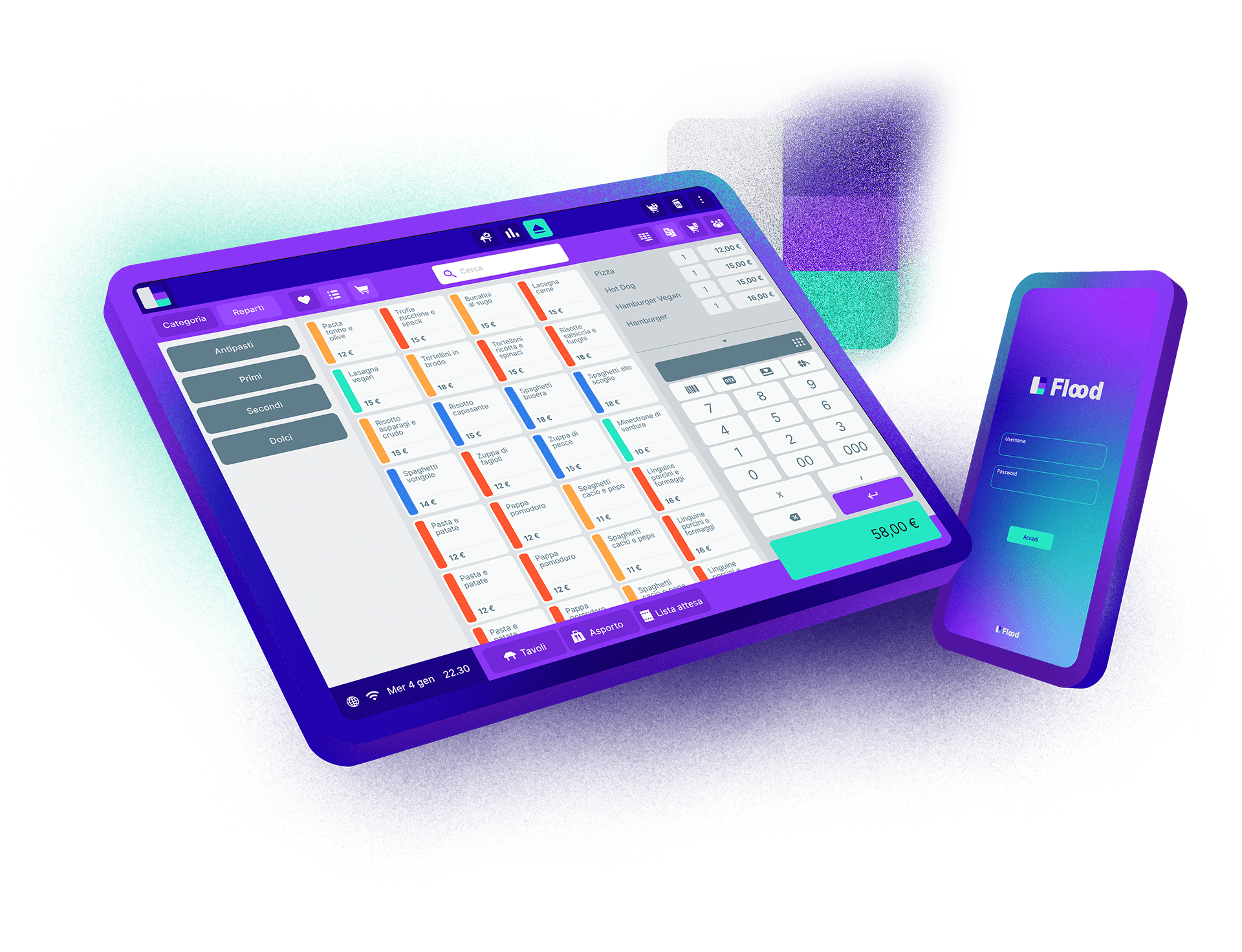Software interface on various devices